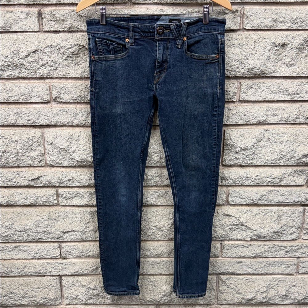Volcom Men's Dark Blue Skinny Jeans